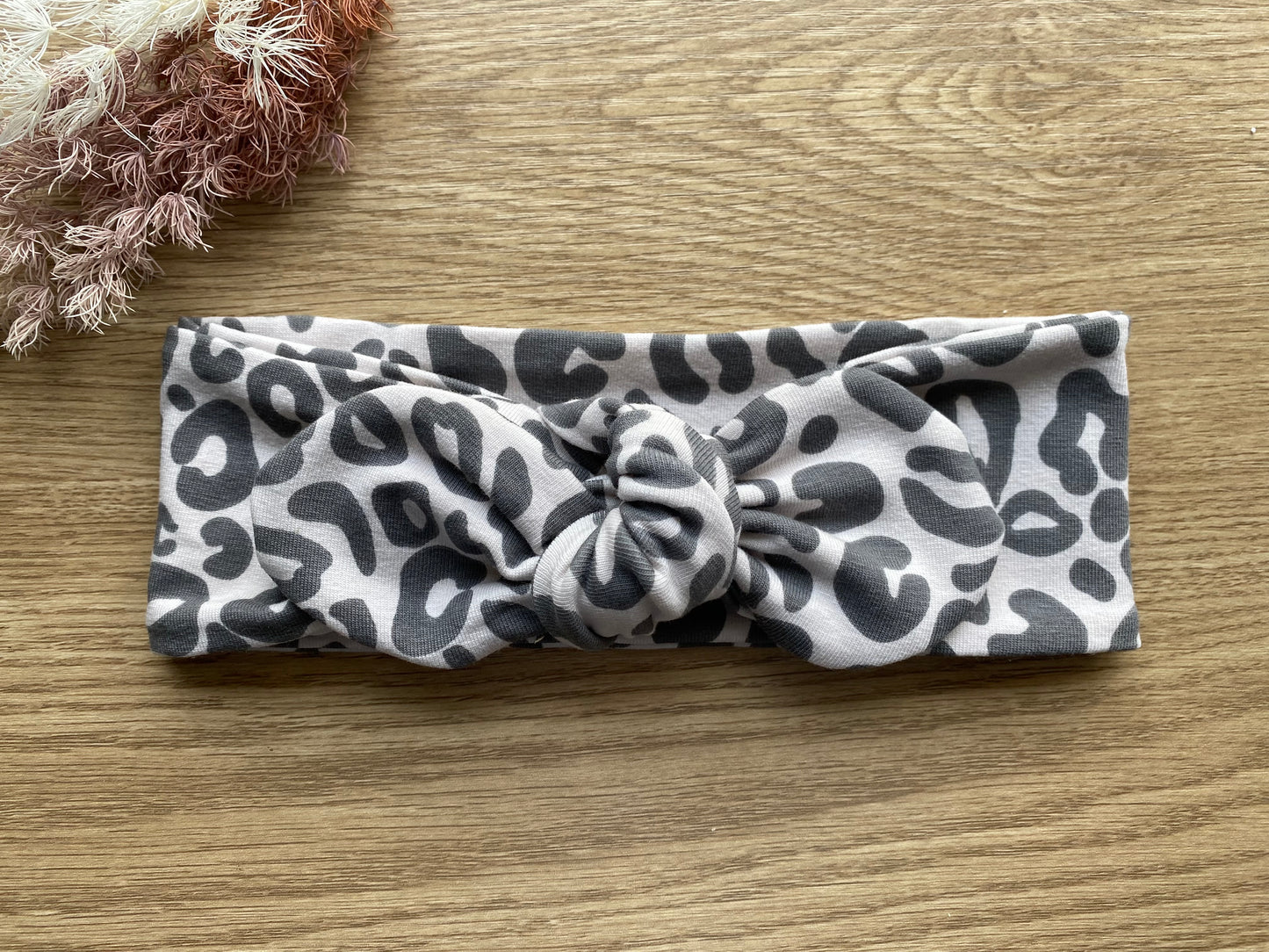 Pink Cheetah Top Knot