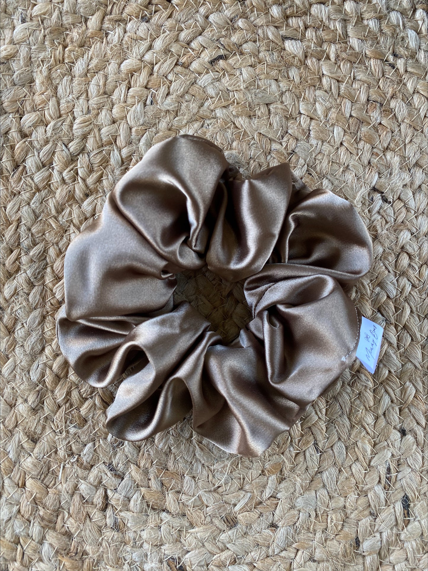 Cappuccino Satin Scrunchie