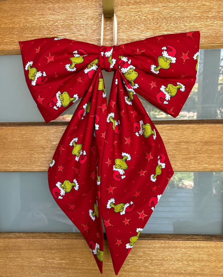 Grinch Door Bow