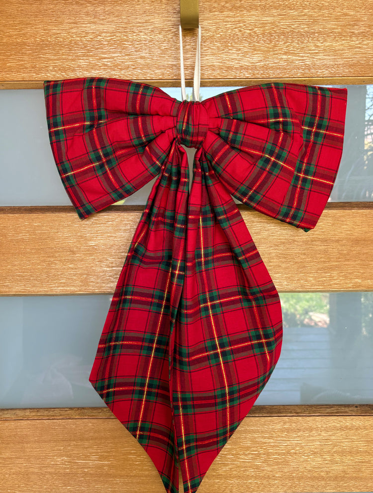 Tartan Door Bow