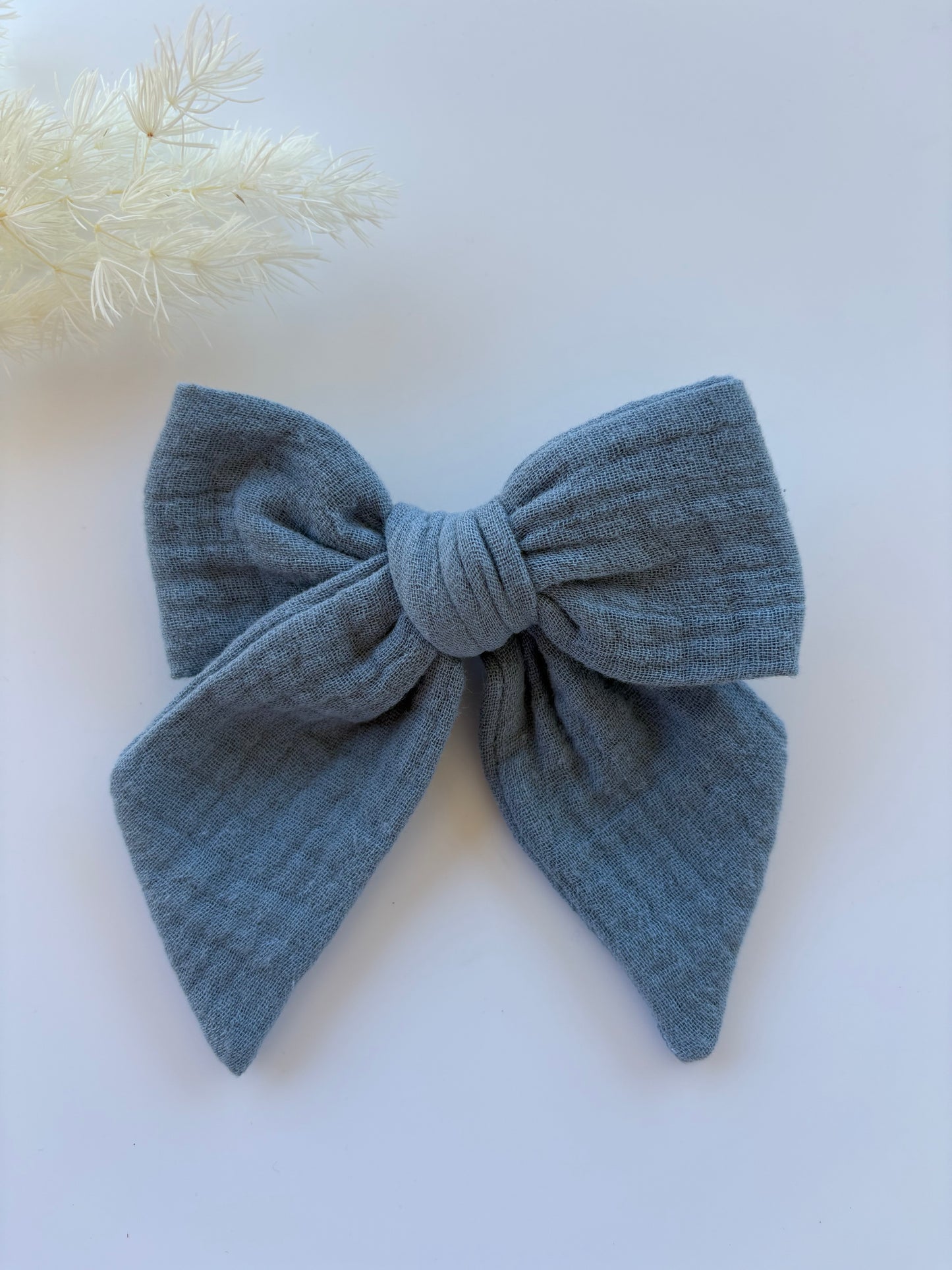 Dusty Blue Macie Bow