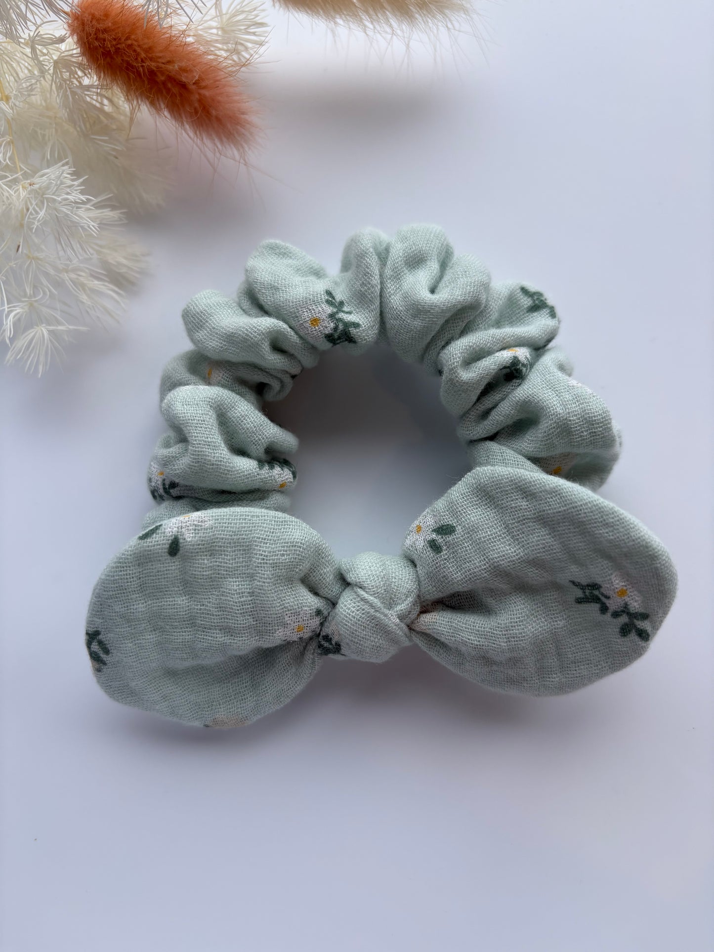 Ditsy Flowers Mini Scrunchie