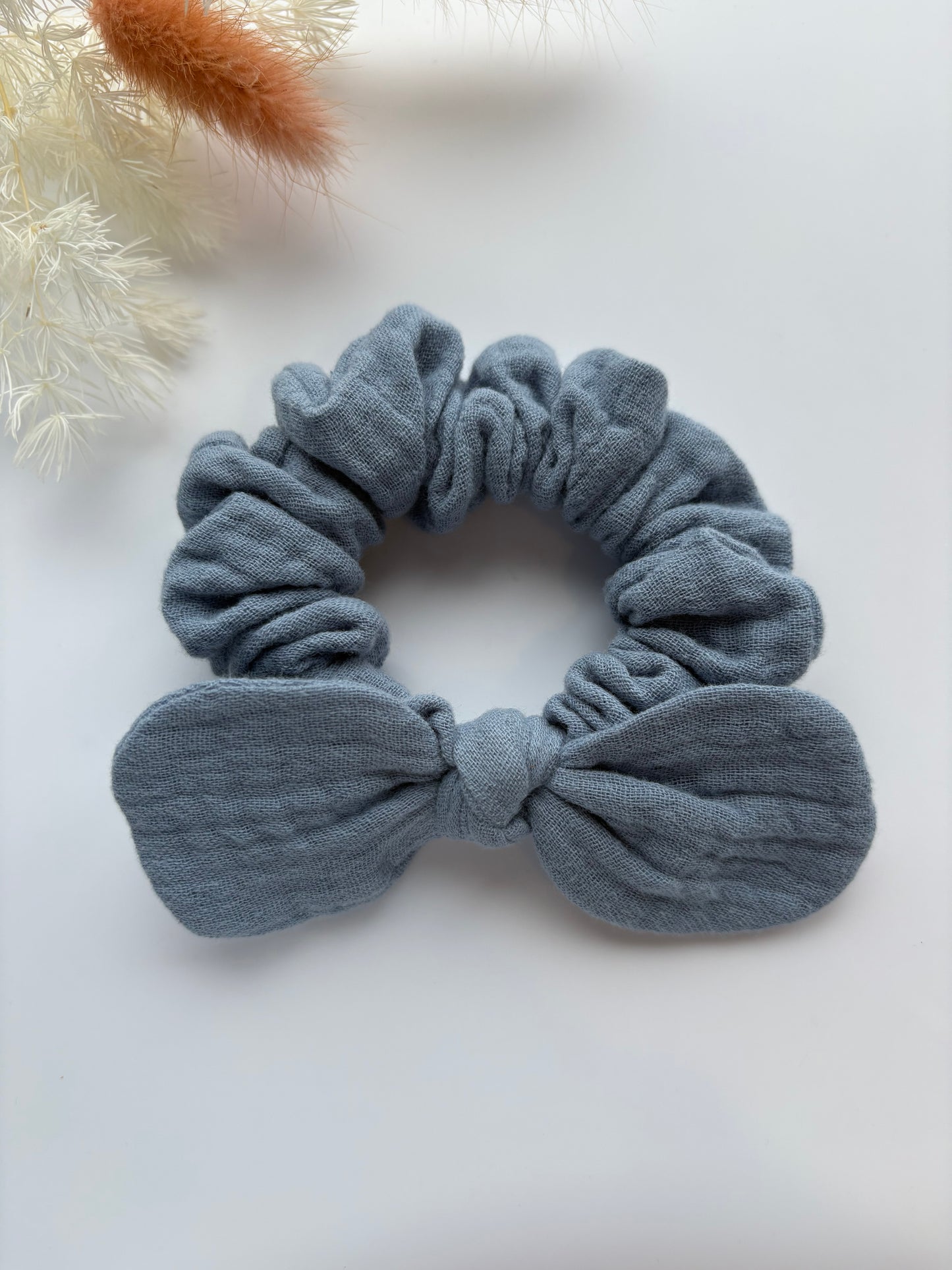 Dusty Blue Mini Scrunchie