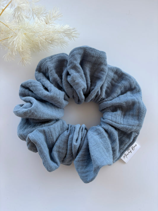 Dusty Blue Scrunchie
