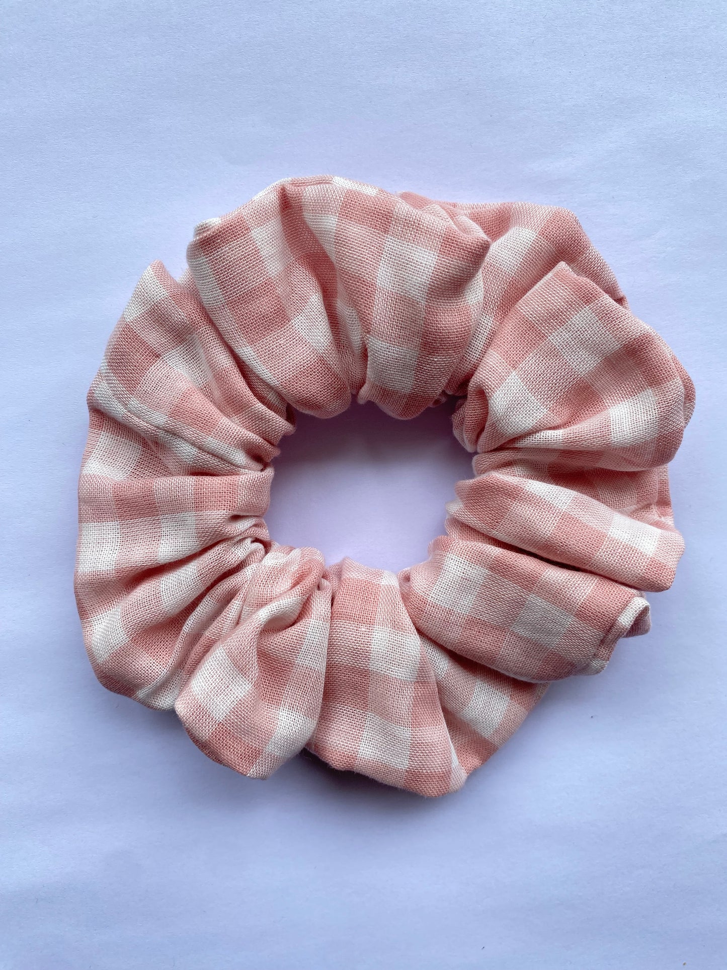 Rose Gingham Jumbo Scrunchie