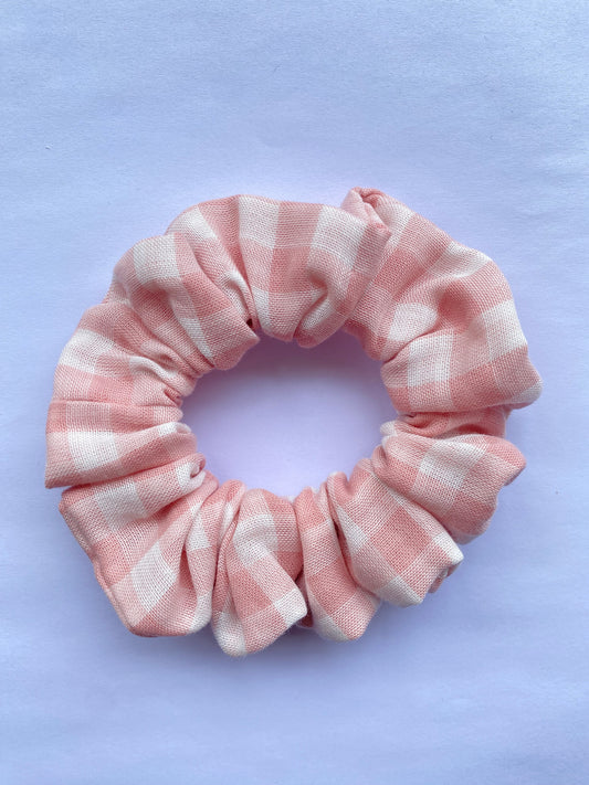 Rose Gingham Classic Scrunchie