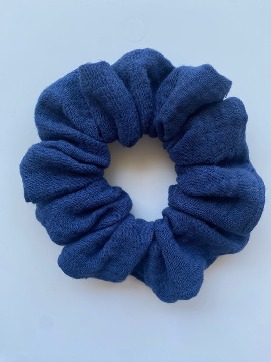 Navy Classic Scrunchie