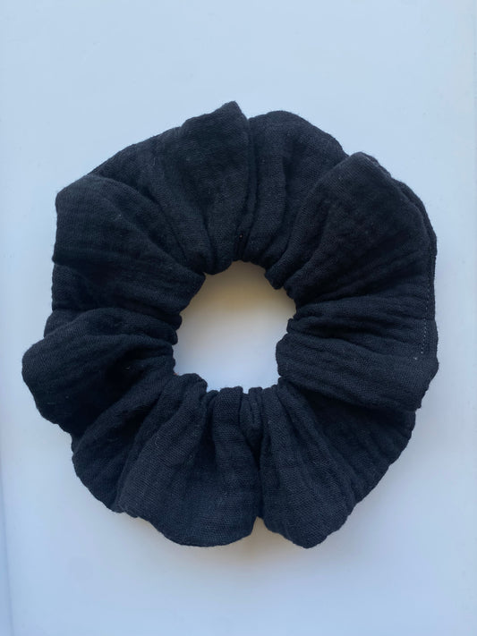 Black Jumbo Scrunchie