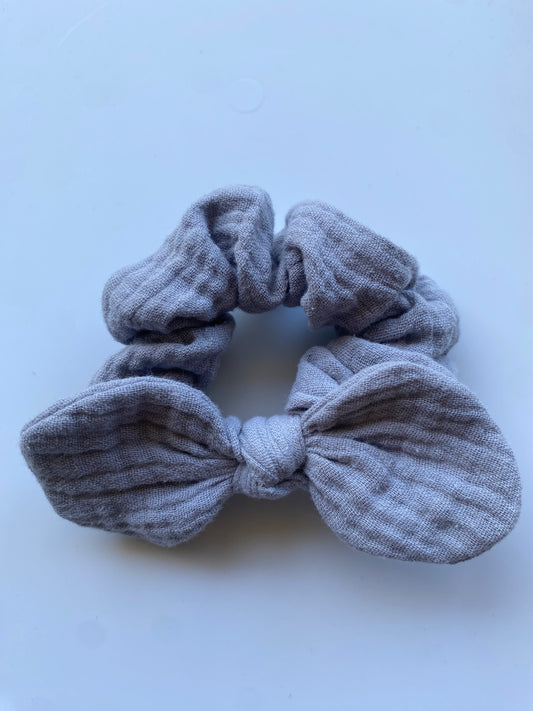 Grey Mini Scrunchie