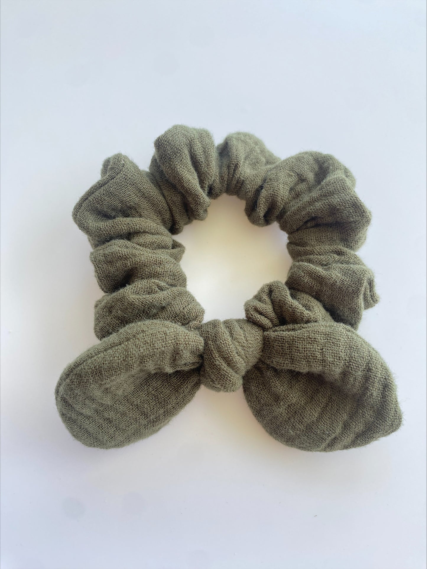 Olive Mini Scrunchie