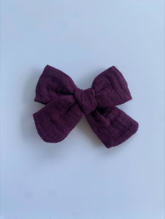 Plum Imogen Bow