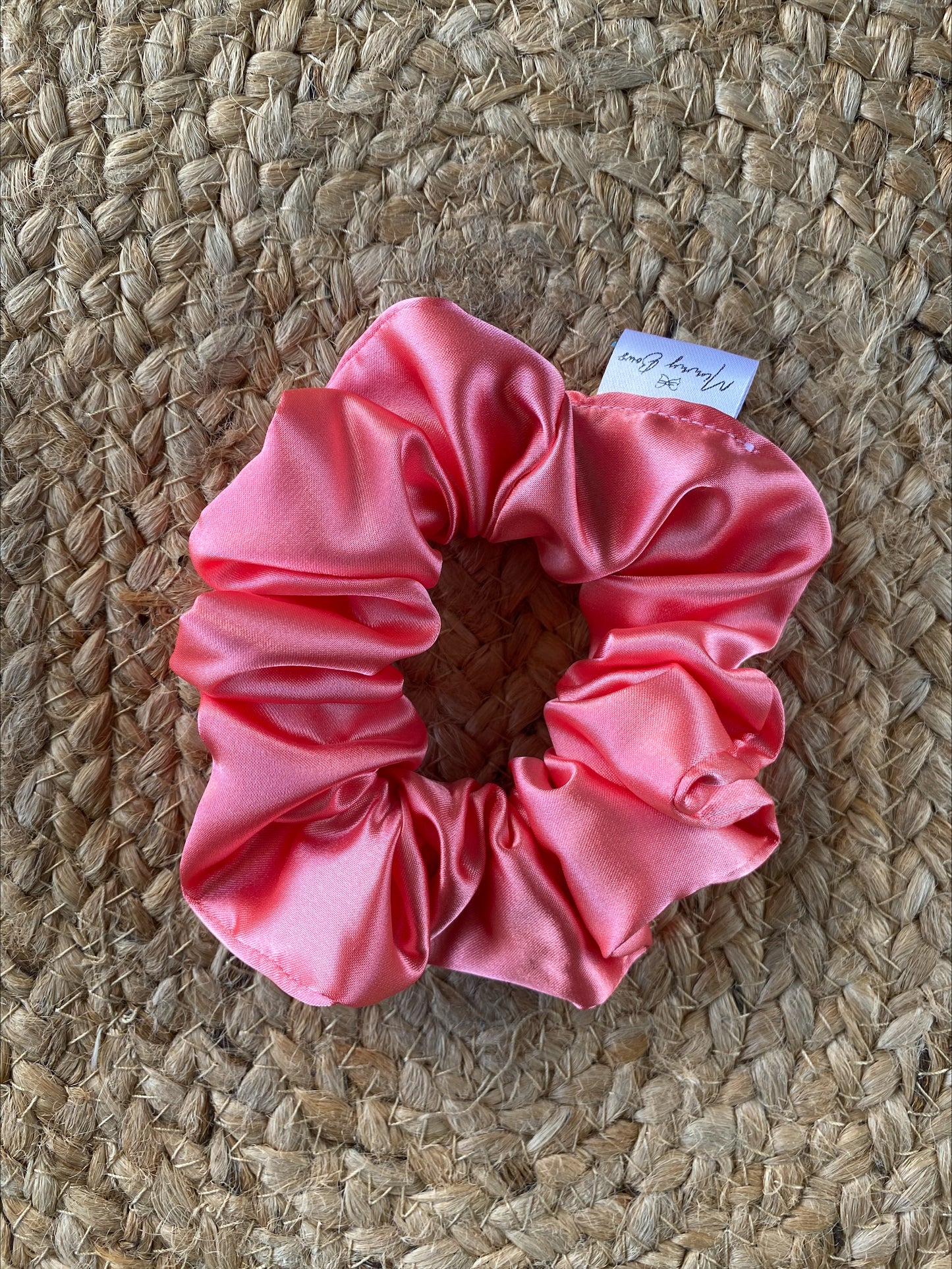 Rosé Satin Scrunchie