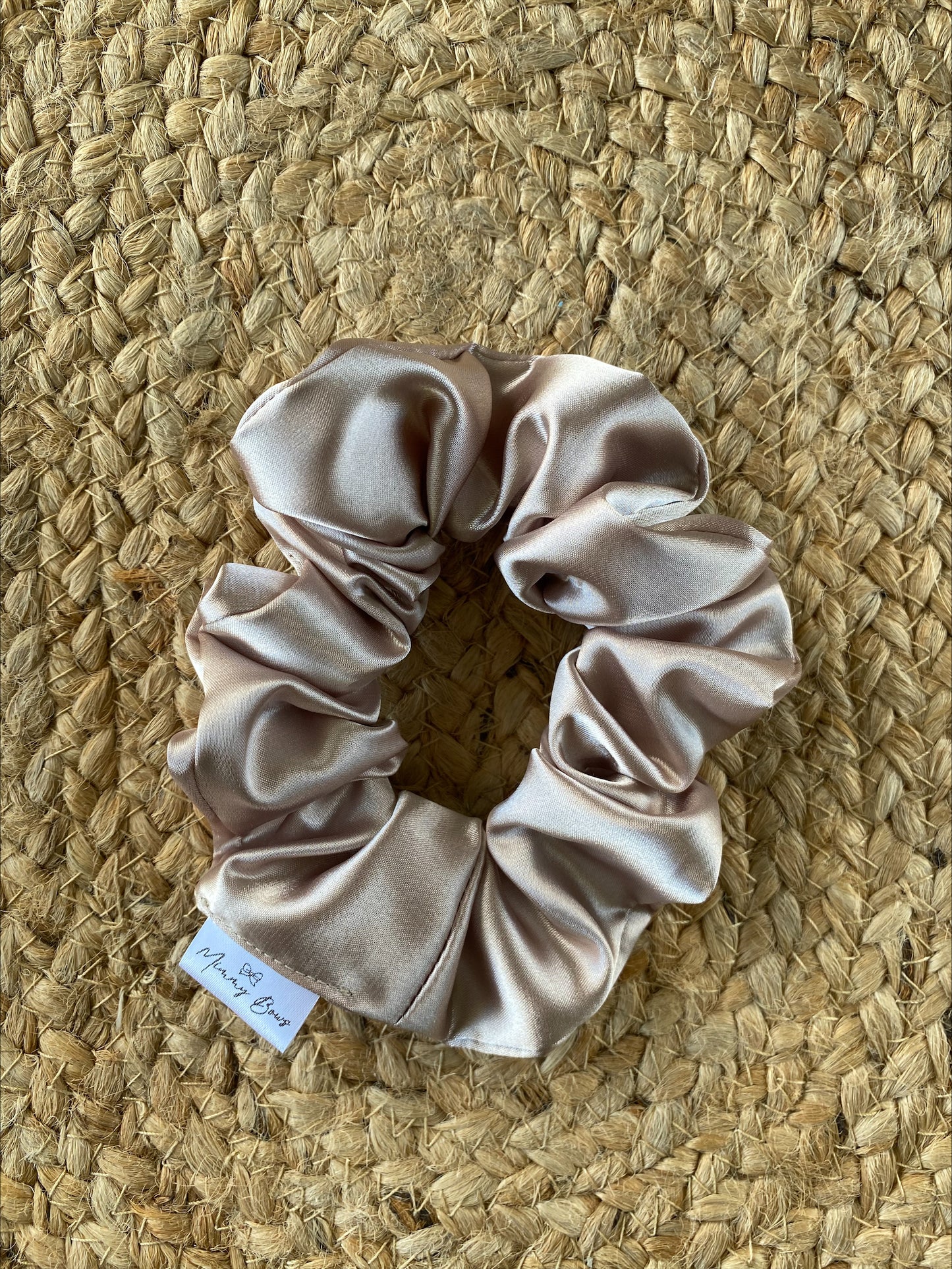 Latte Satin Scrunchie