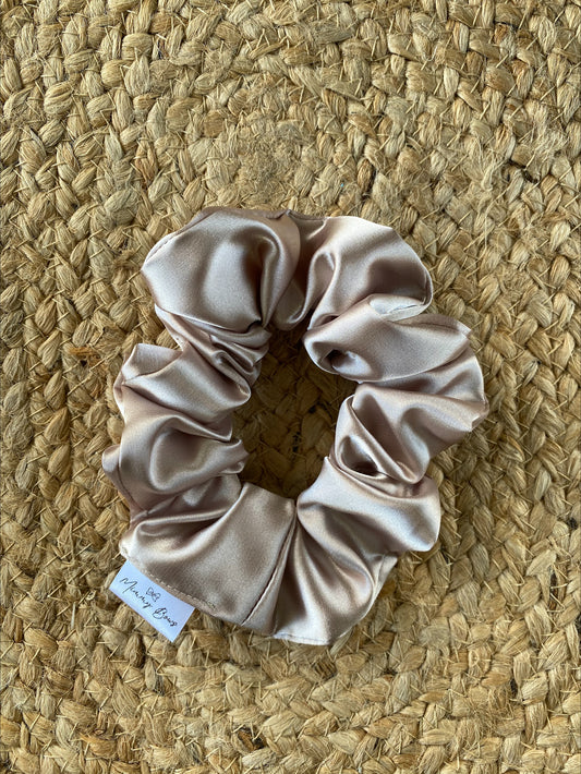 Latte Satin Scrunchie