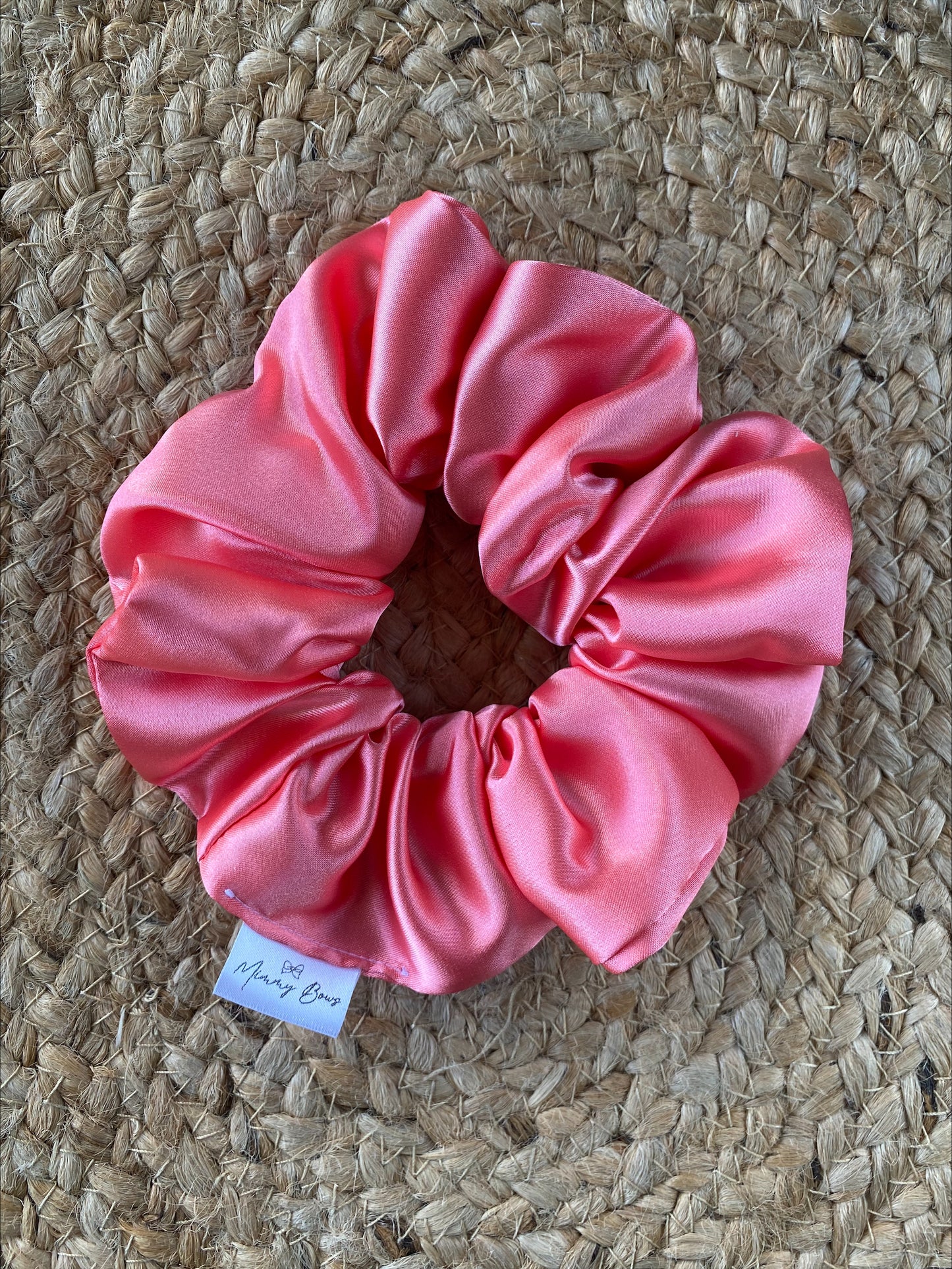 Rosé Satin Scrunchie