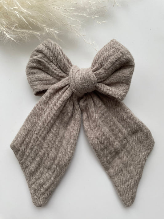 Taupe Macie Bow